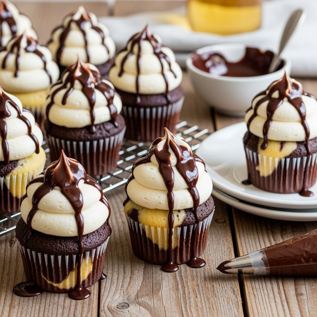 Vanilla Swirl Cupcakes